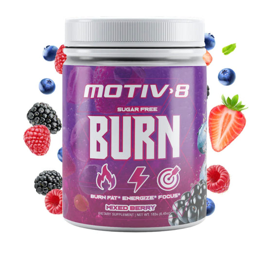 Motiv-8 Pre-Workout Peformance, Sugar Free Pre-Workout, Boost Energy and Focus, Improve Workouts, Enhances Mood (30 Servings, Mixed Berries)