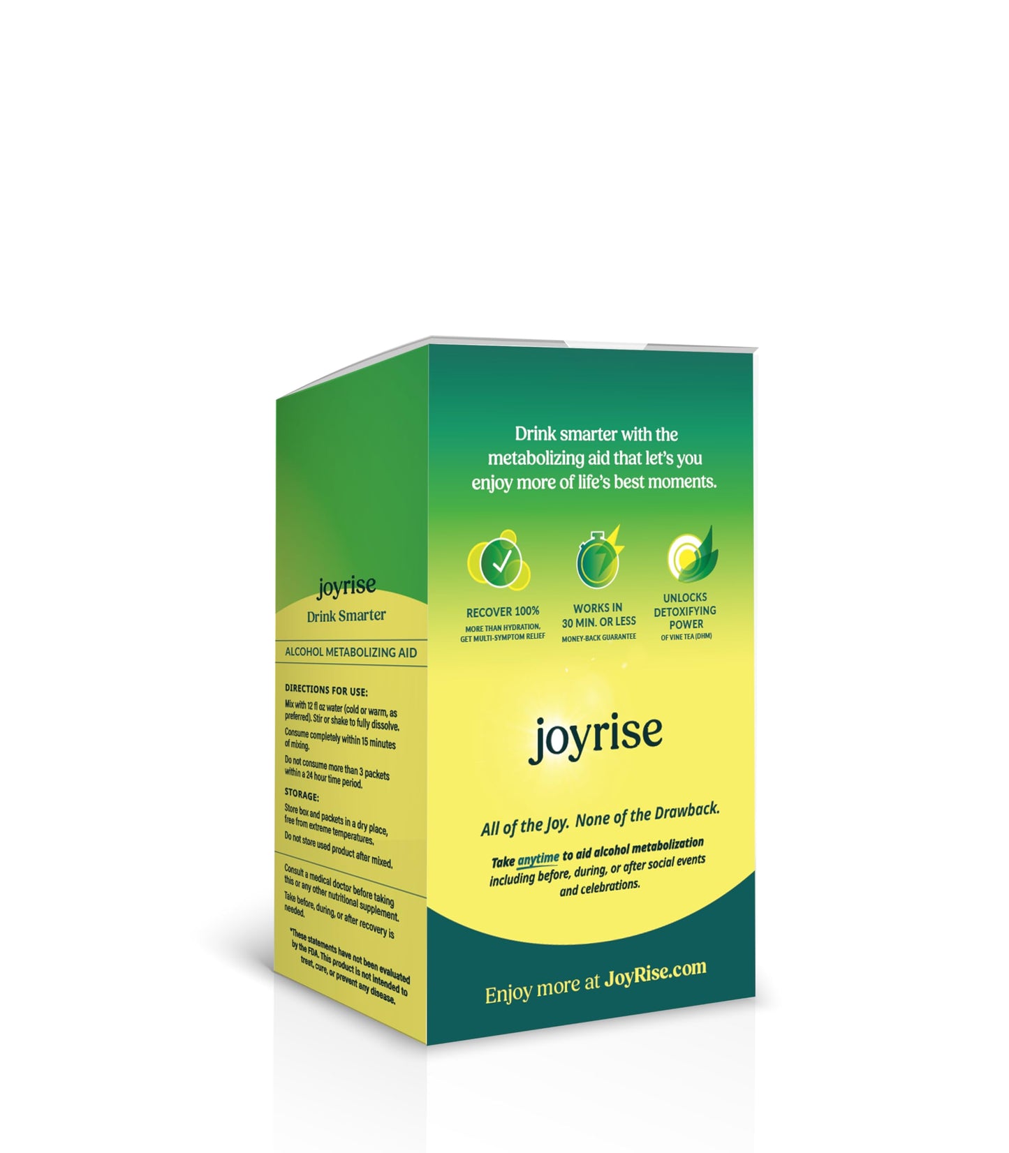 Joyrise Health Post Alcohol Recovery Aid (10ct Stick Pack) 1 Box (10 Total)