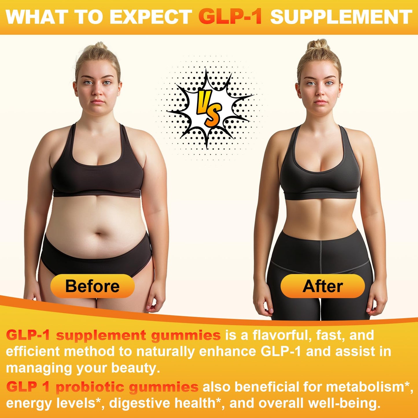 GLP-1 Supplement Berberine, GLP 1 Probiotic Gummies for Women and Men| Activates GLP-1 & AMPK| with Akkermansia Probiotic, Natural Berberine for Digestion & Gut, Energy, Sugar/Gluten Free - 90 Gummies