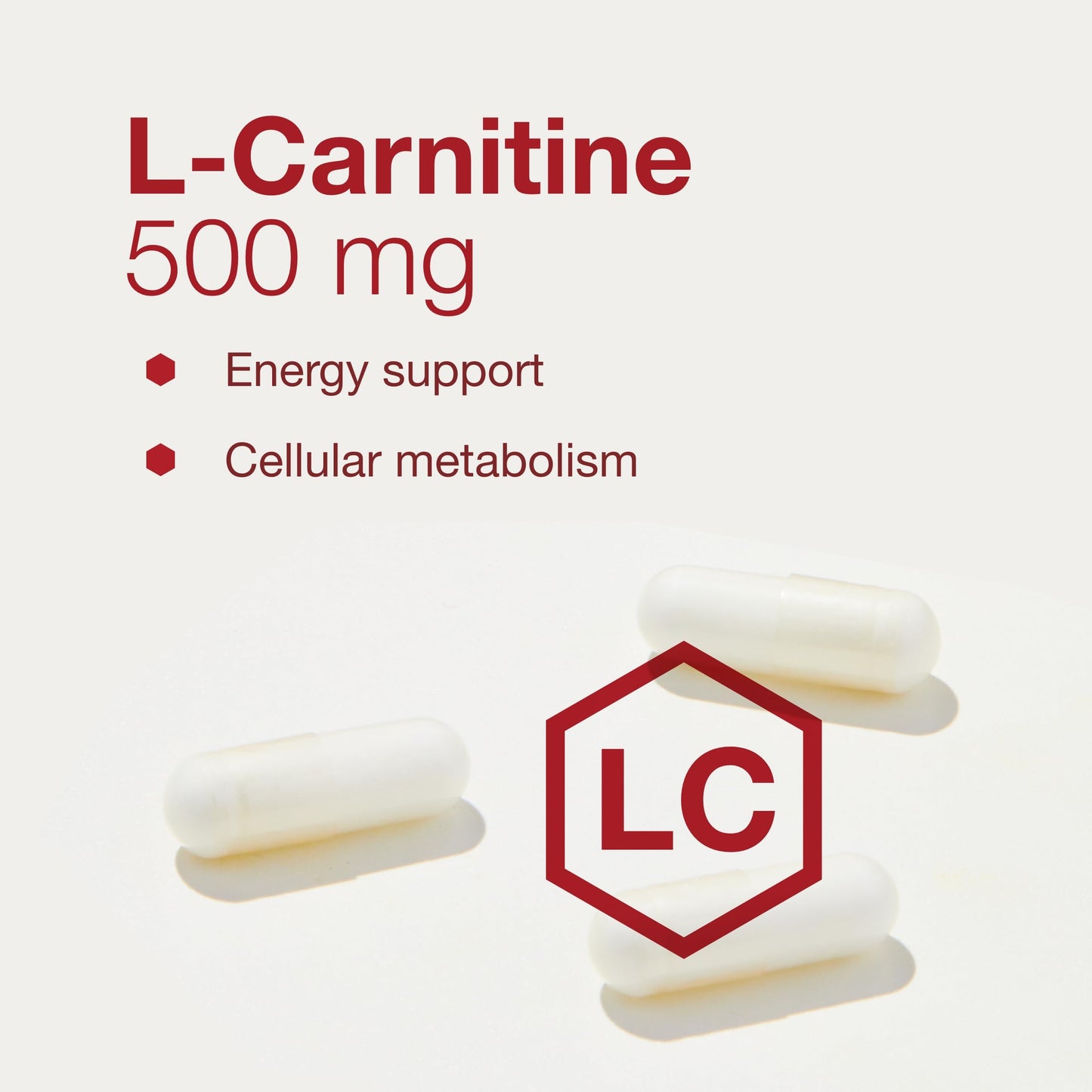 PROTOCOL FOR LIFE BALANCE L-Carnitine 500mg - Cell Energy Metabolism - Exercise Performance, Recovery - 60 Veg Caps