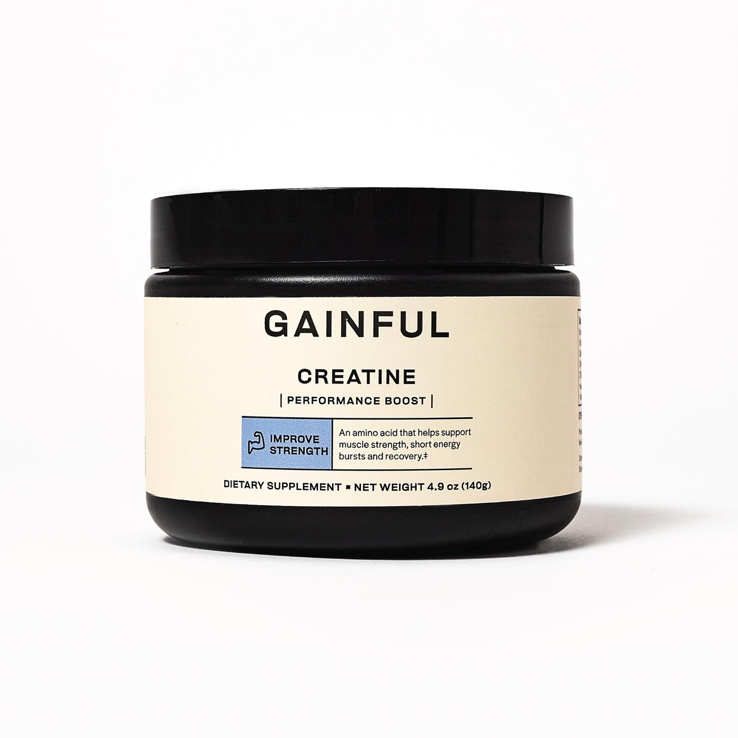 Gainful Creatine Powder, Post Workout Amino Acid Supplement, Muscle, Energy & Focus Support, 5g Creatine Monohydrate, Unflavored, 28 Servings