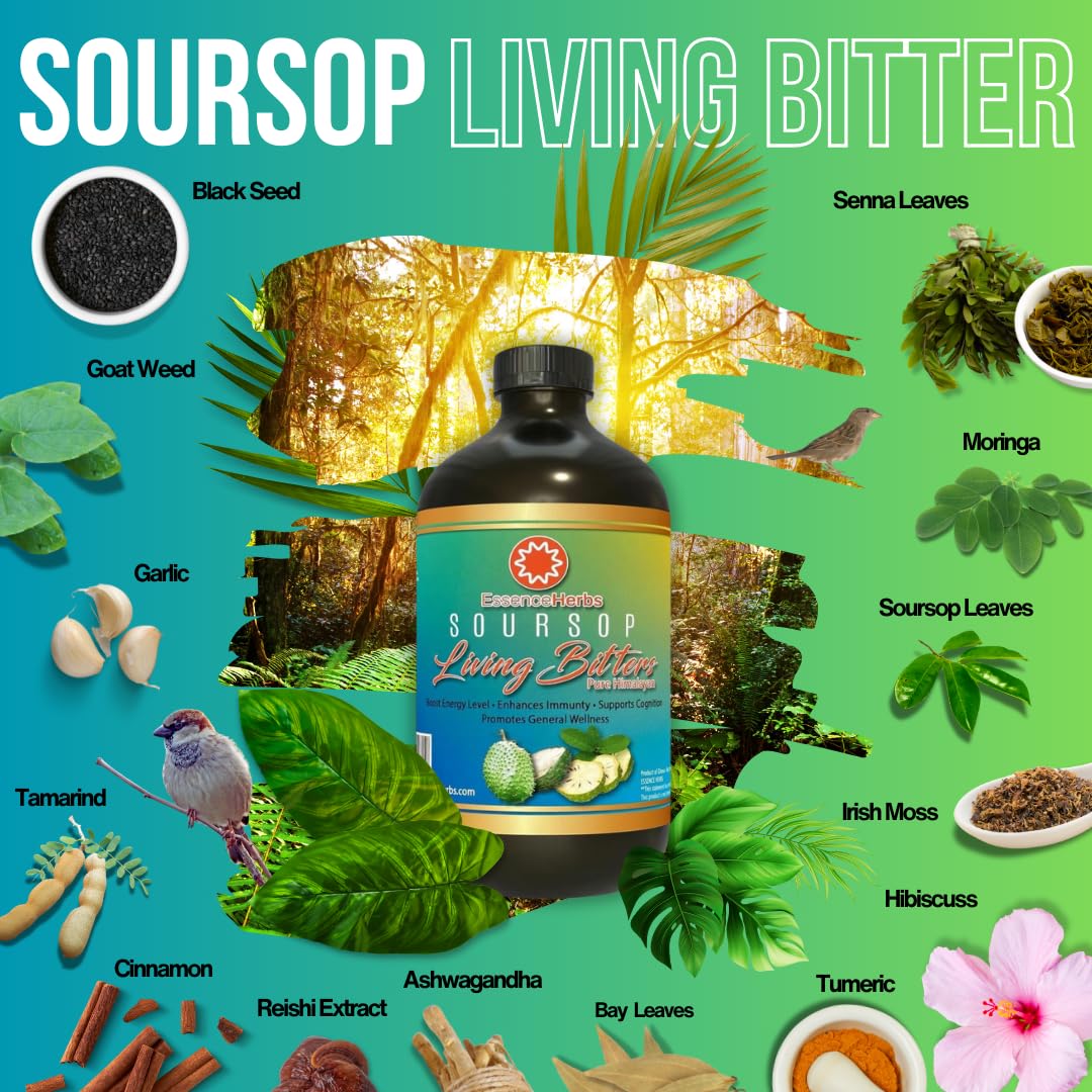 Soursop Bitters & Shilajit Bitters Bundle : Natural Complete Herbal Drink