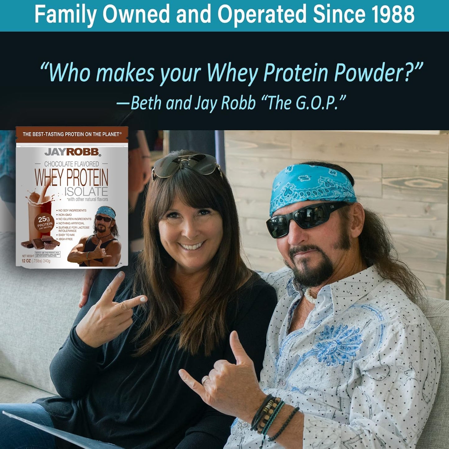 Jay Robb Whey Isolate Protein Powder, Low Carb, Keto, Vegetarian, Gluten Free, Lactose Free, No Sugar, No Fat, No Soy, Nothing Artificial, Non-GMO, Convenient Individual Serving Packet, Chocolate