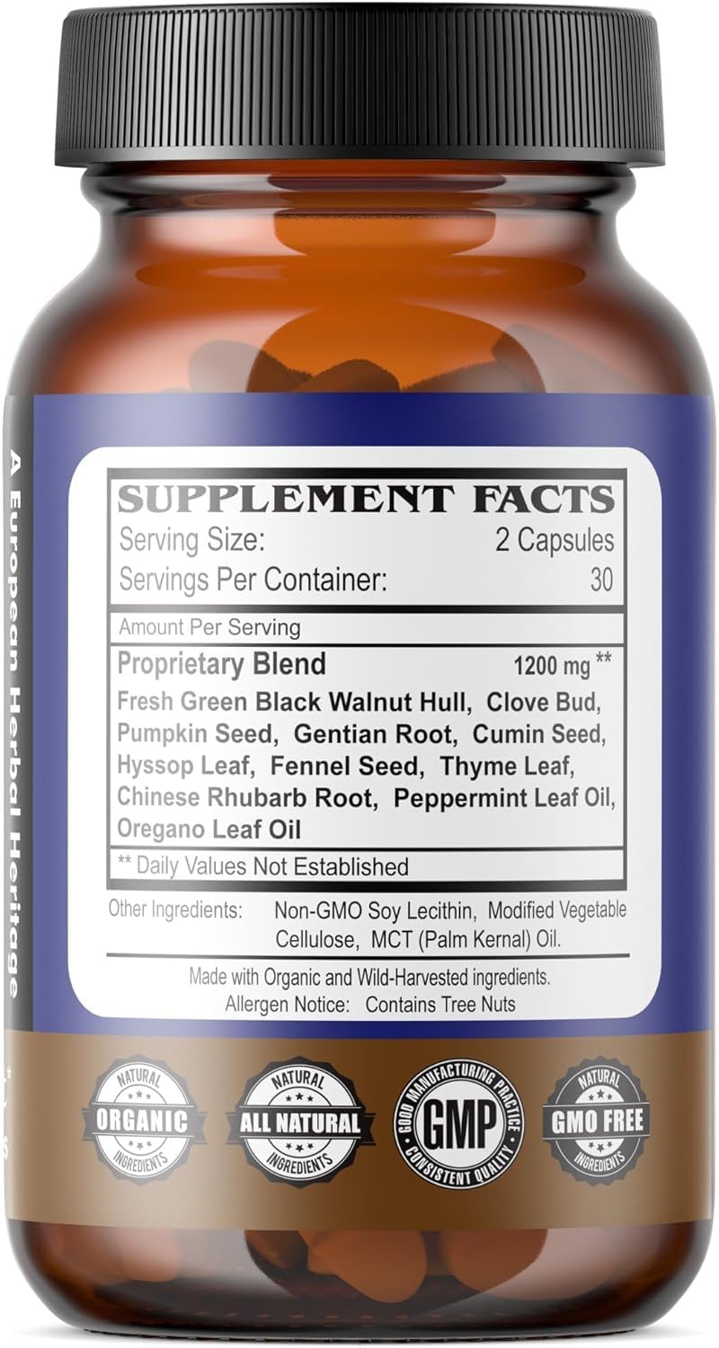Daily Health - Purify Intestinal Cleanse & Microbial Support Formulation (60 Capsules) & Ultimate Greens Superfood with MSM 1925mg Vegan Friendly Alkalizing Immune Support Supplement (180 Capsules)