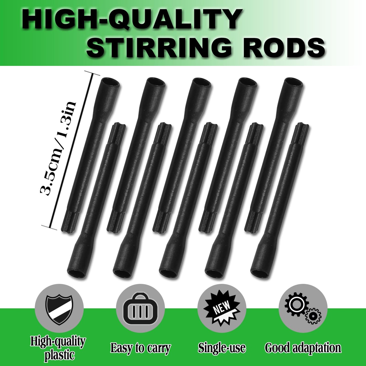 Jconly Ink Mixer Machine Kit - Pigment Mixer Machine with 100Pcs Mixing Sticks Eyebrow Color Makeup Ink Pigment Electric Agitator Machine for Makeup Microblading Supplies