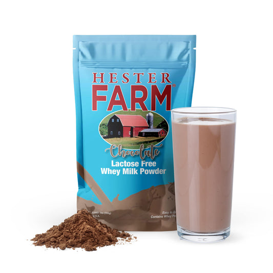 Hester FARM Lactose Free Chocolate Whey Milk Powder for Kids and Adults LactoseFree Chocolate Milk Instant Breakfast Chocolate 300g