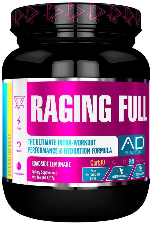 Project AD Raging Full Ultimate Intra-Workout Performance and Hydration Formula (30 Servings, Roadside Lemonade)