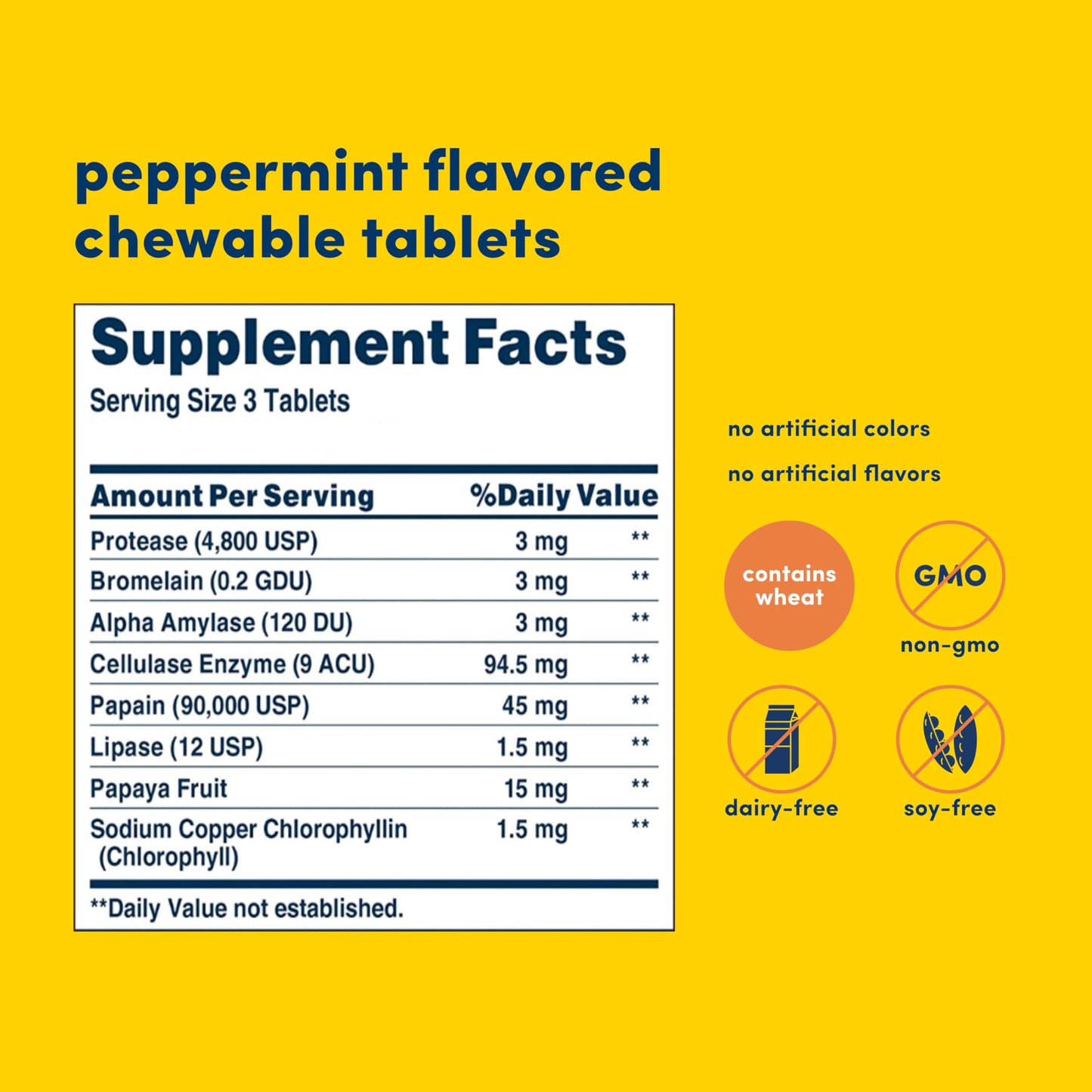 American Health Super Papaya Enzyme Plus Chewable Tablets, Natural Papaya Flavor, 2 Pack - Promotes Digestion & Nutrient Absorption, Contains Papain & Other Enzymes - 360 Count, 240 Total Servings