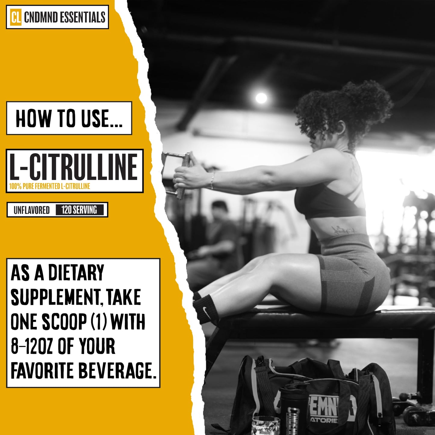 Condemned Labz 100% Pure Fermented L-Citrulline Powder | Nitric Oxide Booster for Men & Women | Increased Endurance | Vegan & Gluten Free | 120 Servings (Unflavored)