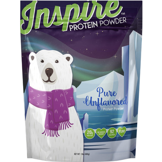 Bariatric Eating Inspire Pure Unflavored 20g Whey Protein Isolate Powder (20 Servings)