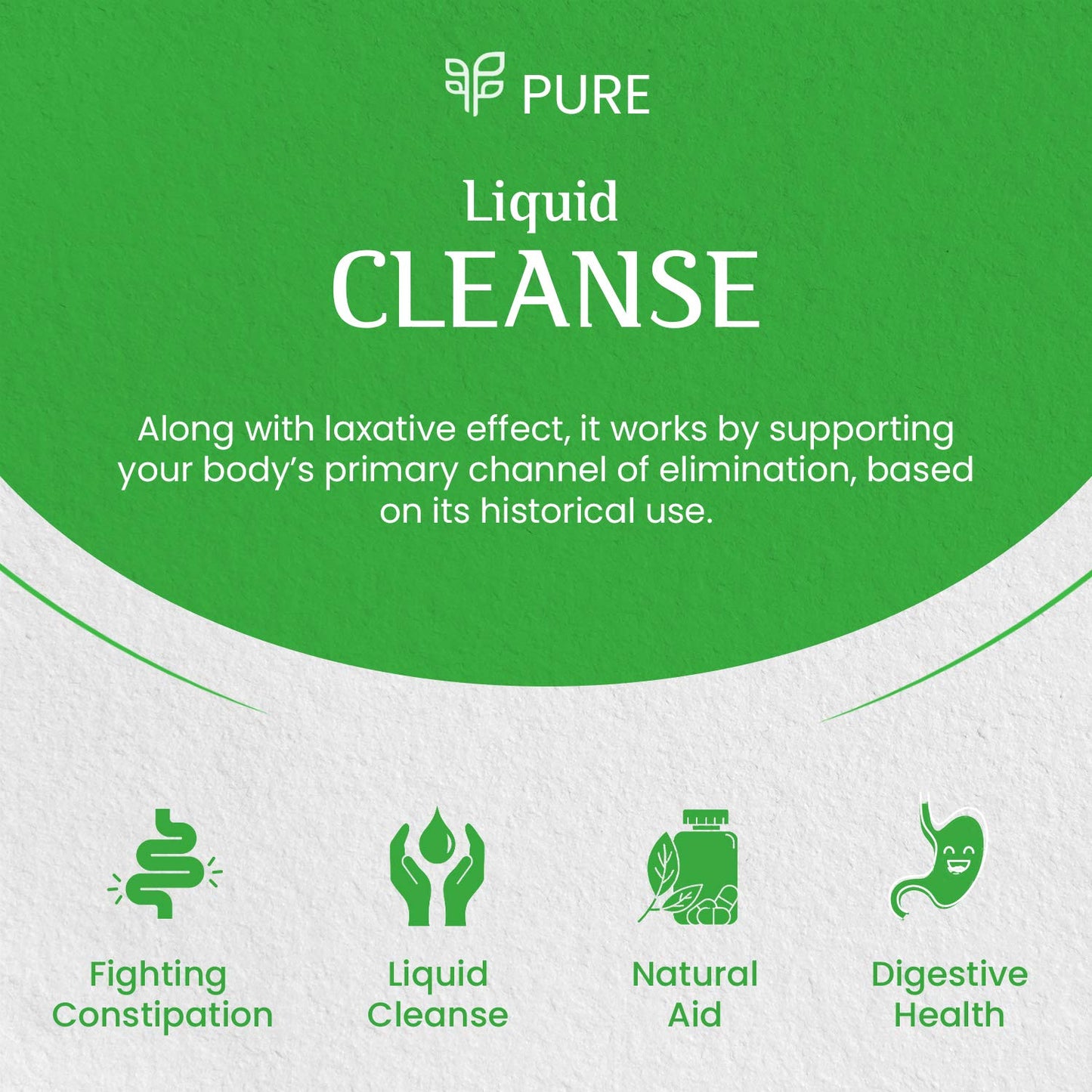 Pure Cleanse, Liquid 1oz. - Nature's Gentle Cleanse with Cascara Sagrada for Occasional Constipation, Promotes Digestive Health, Vegan-Friendly, Contains Probiotics for Optimal Gut Health Support
