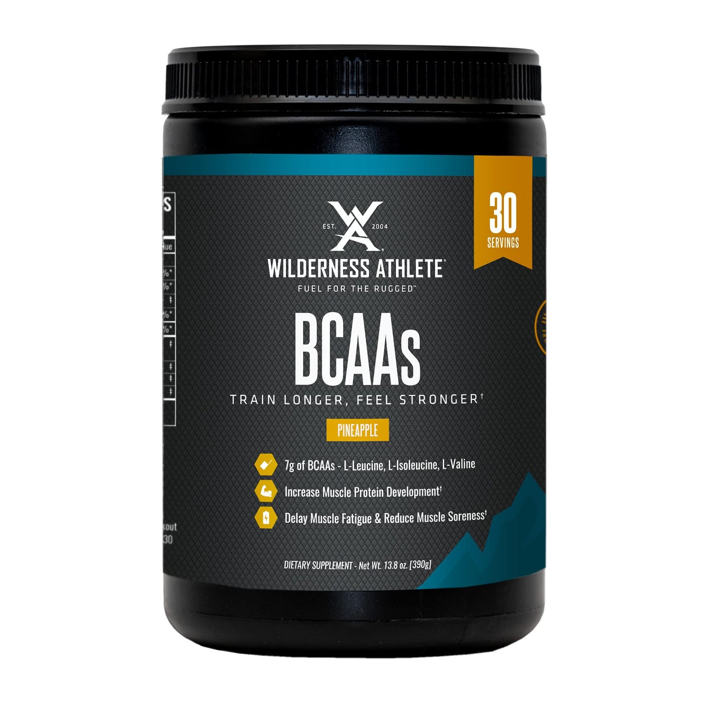 Wilderness Athlete - BCAAs - Branched Chain Amino Acids Powder - Essential Amino Acids Supplement for Men & Women - BCAA Supplement with Optimal Amino Acid Complex (Pineapple)