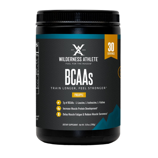 Wilderness Athlete - BCAAs - Branched Chain Amino Acids Powder - Essential Amino Acids Supplement for Men & Women - BCAA Supplement with Optimal Amino Acid Complex (Pineapple)