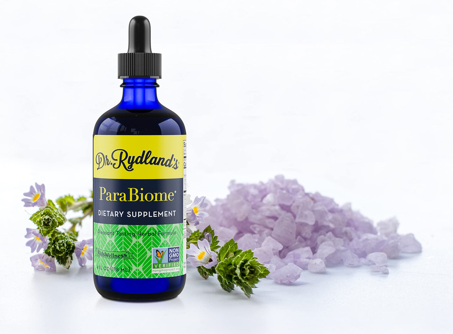 Dr. Rydland's Herbal Supplement | Created by KidsWellness, Effective on Adults & Children | ParaBiome Advanced Cleanse and Digestive Support | Made with Black Walnut, Clove, Wormwood | 4 Ounce Bottle