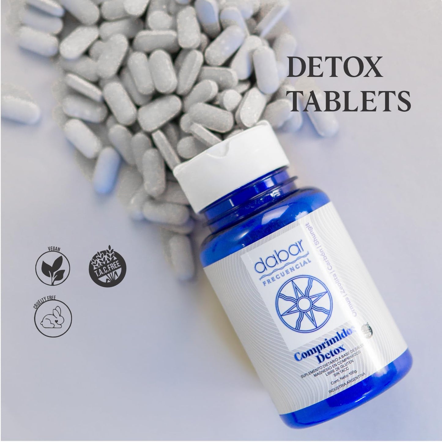 ORMUS PATAGONIA ARGENTINA Detox Tablets - Magnesium-Based Supplement with Zeolite, shungite, sea Minerals & Activated Charcoal - Helps Eliminate Heavy Metals - Detox Effect