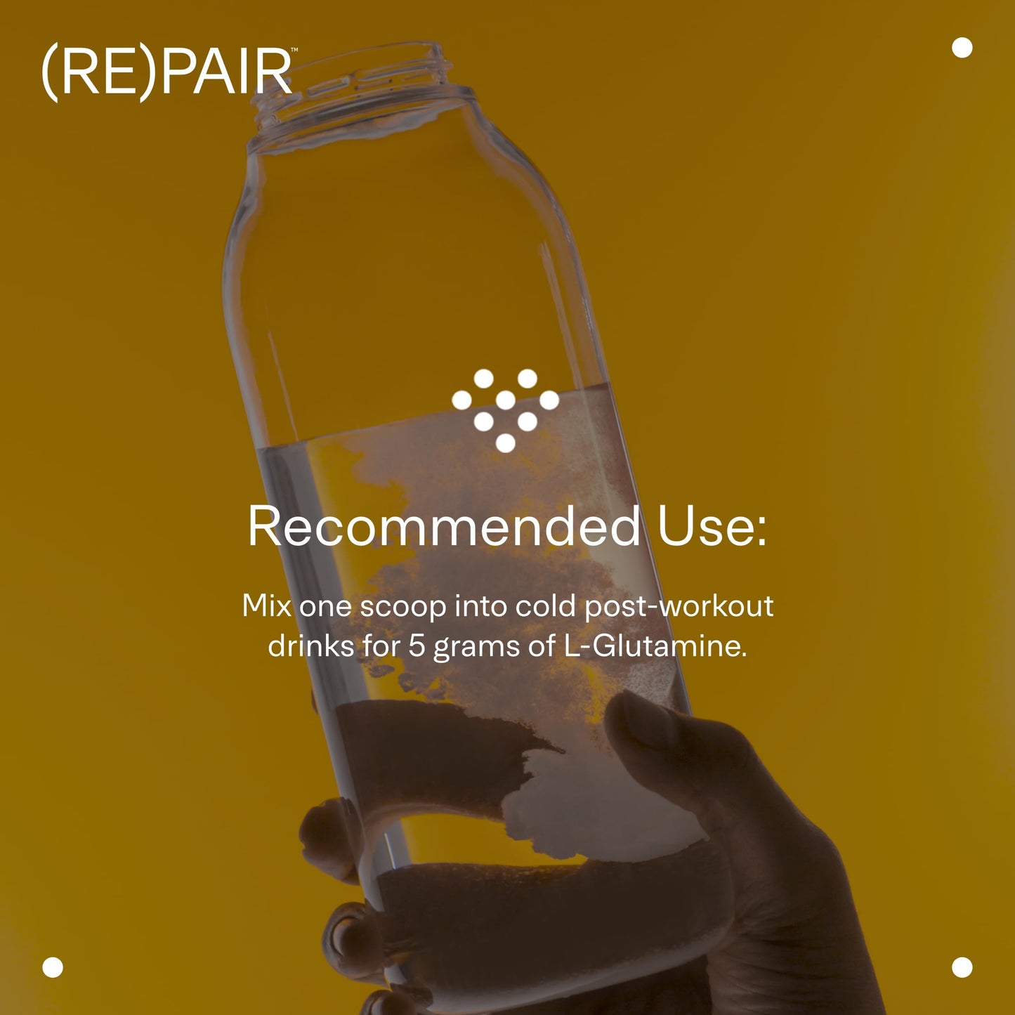 LTH Repair L-Glutamine - Amino Acid Supplement - for Digestive Health & Immune Support - Aids Muscle Recovery - Unflavored, 90 Servings