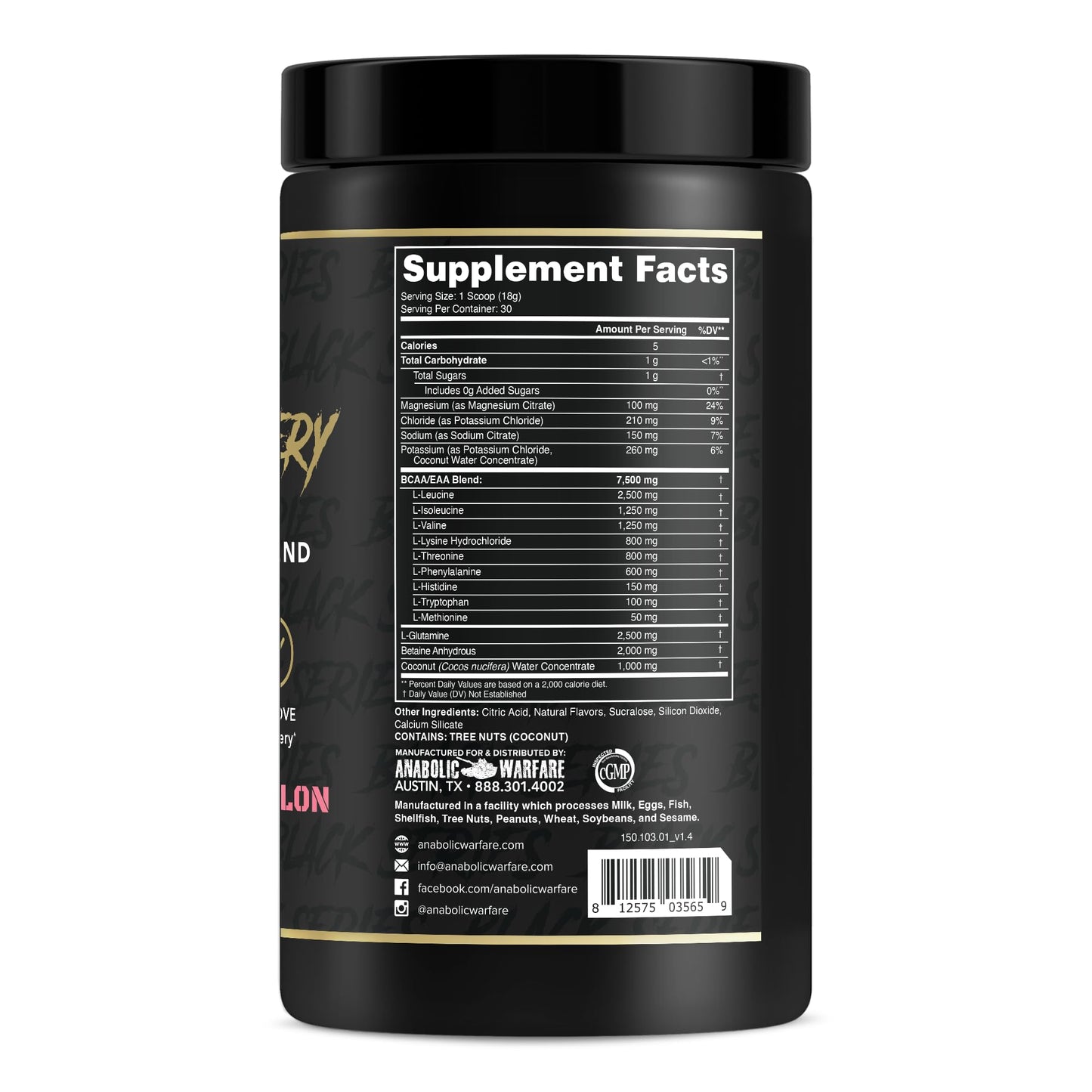 Anabolic Recovery, Essential Amino Acids, Post Workout Recovery, Premium Hydration, Build Muscle* (Strawberry Watermelon, 30 Servings)