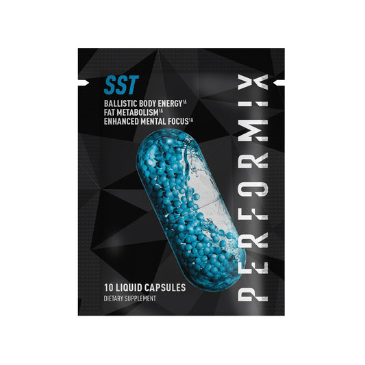 PERFORMIX SST Thermogenic Supplement - 10 Capsules - Focus, Energy Booster for Men & Women - TeaCrine, Caffeine, Sensoril, Vitamin B12