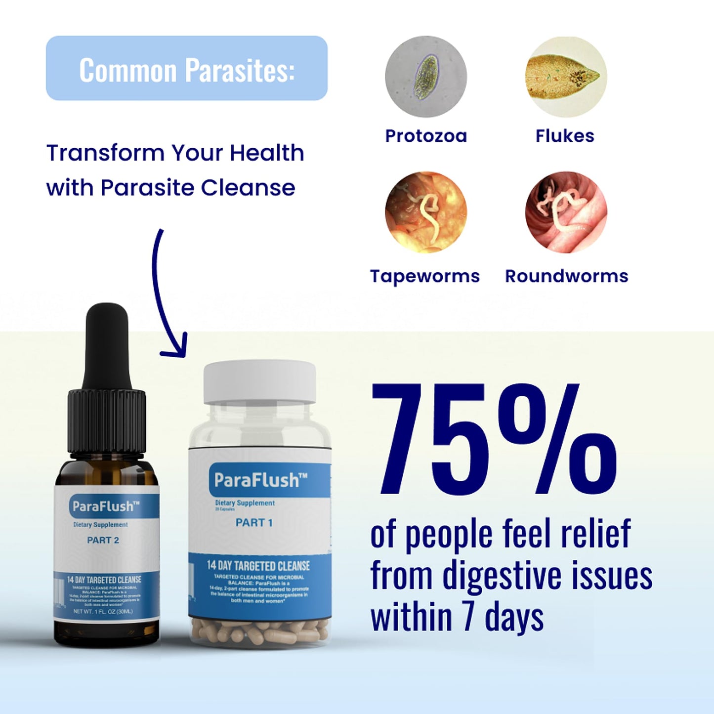 Paraflush™ Cleanse: The Ultimate 14-Day Gut Detox & Parasite Purge for Vitality and Wellness