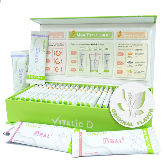 EzyRelife Deep Colon Cleanse by 3 Day Juice Cleanse to Remove Mucoid Plaque, Stomach Bloating Relief. Natural Fiber Powder Detox Kit in 24 Easy On The Go Packet. Best for Intestinal Gut Bowel Health