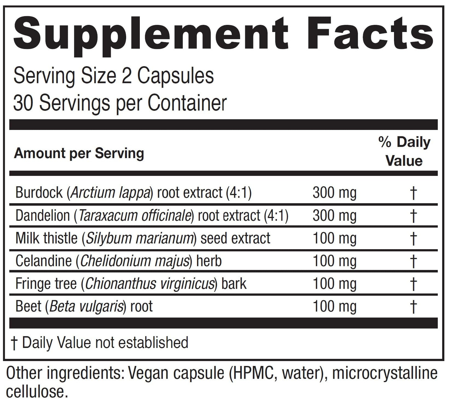 Vitanica, Hepafem, Liver Cleansing Support, Vegan/Vegetarian, 60 Capsules