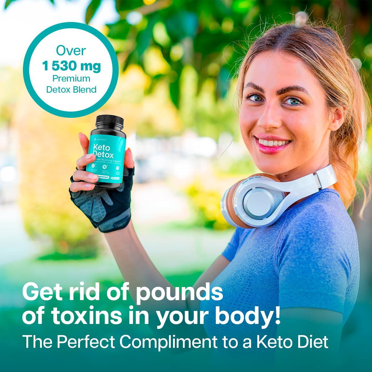 Nutriana Keto Detox Cleanser - Keto Pills Liver Supplement for Men & Women - Keto Supplement Detox Pills Fasting Supplement for Colon Health, Kidney Support & Boosts Metabolism 60 Capsules