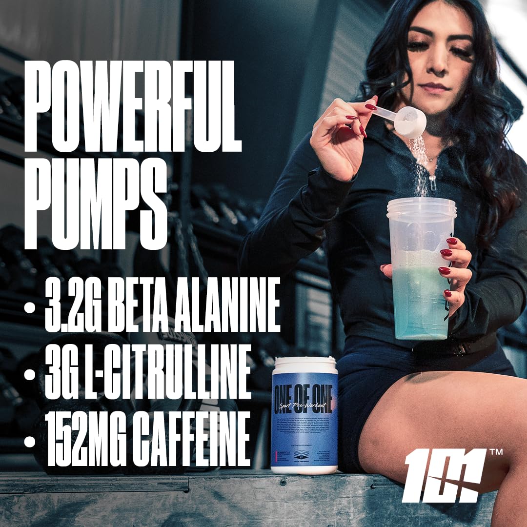 ONE OF ONE Sport Pre-Workout - Clean Energy & Focus with NeuroRush™, Gluten Free, No Crash, Boosts Endurance & Strength - Bombsicle, 30 Servings