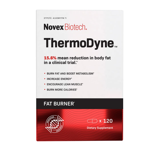 Novex Biotech ThermoDyne - Thermogenic Fat Burner - Appetite Suppressant - Metabolism Boost - Burn Calories - Energy Booster - Fat Burning Pills - Promote Lean Muscle Tone - 30-Day Supply