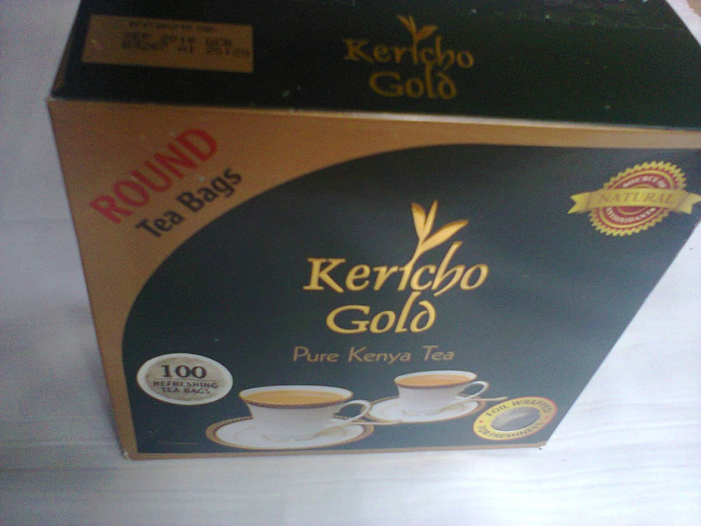 Kenya Teakericho Gold Natural Round Tea Bags100 Round Tea Bagsfoil Wrapped