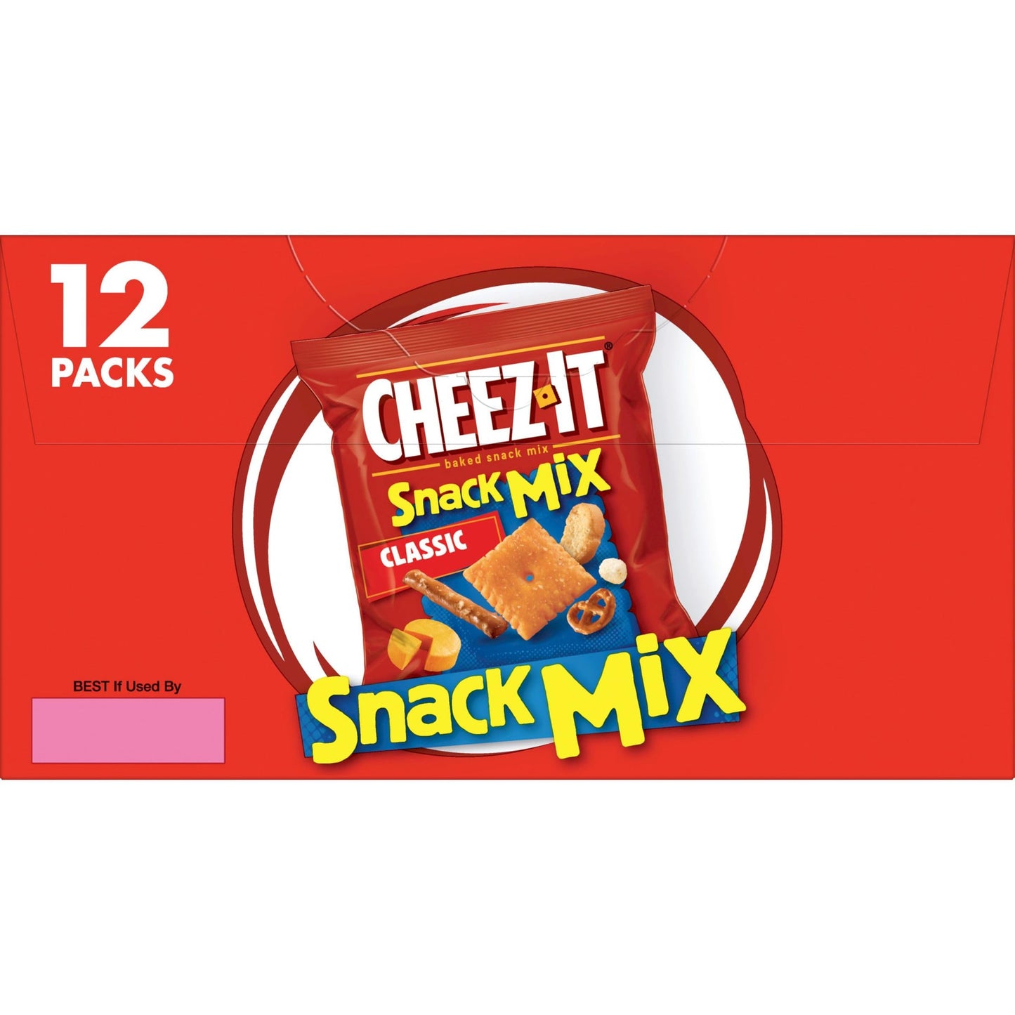 CheezIt Snack Mix Lunch Snacks Office and Kids Snacks Classic 9oz Box 12 Packs