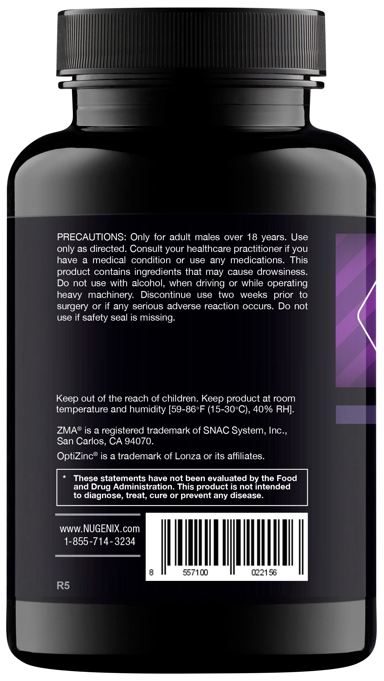 Nugenix PM ZMA - Nighttime Free Testosterone Booster and Sleep Support, 120 Count