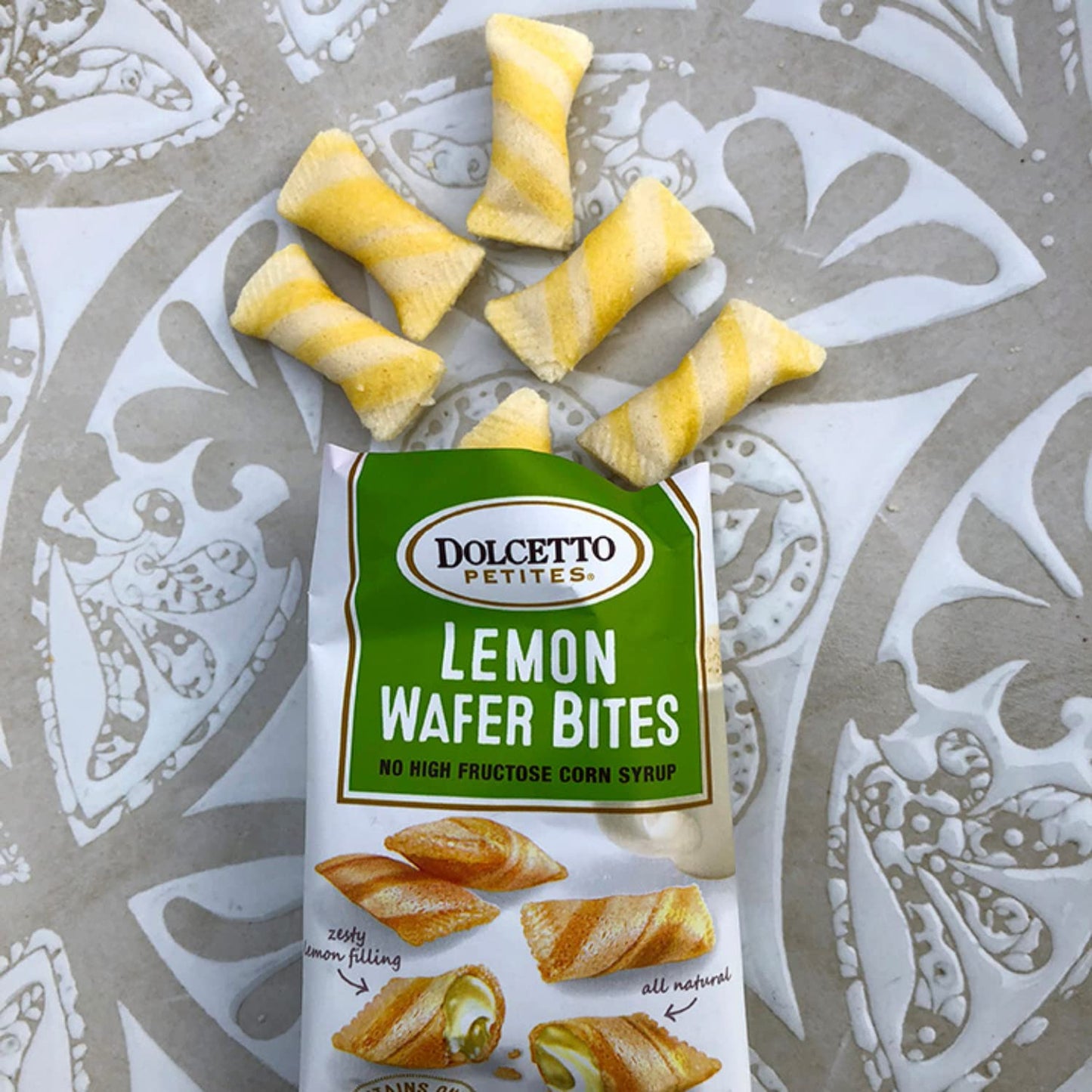 Dolcetto Lemon Wafer Bites 070 Ounce Pack of 24