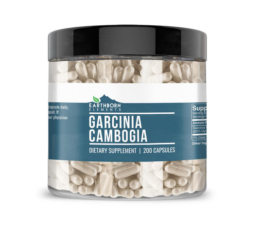 Earthborn Elements Garcinia Cambogia 200 Capsules, Pure & Undiluted, No Additives