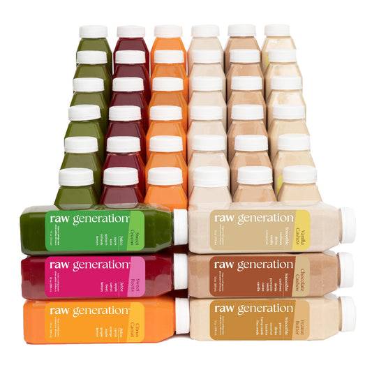 Raw Generation 7-Day Protein Cleanse - High Protein Juice Cleanse with Dairy and Soy-Free Protein Smoothies/Gets Results Quickly While Energizing Your Workouts/Jumpstart a Healthier Diet