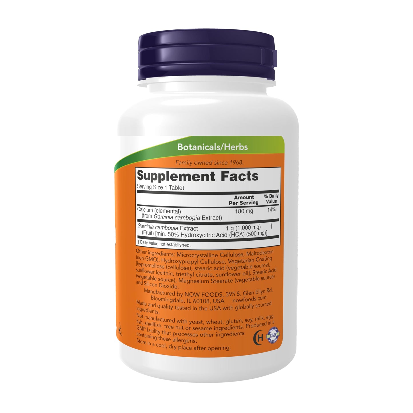 NOW Foods Supplements, Garcinia (Garcinia Cambogia) 1,000 mg, Healthy Metabolism*,Weight Loss, 120 Tablets