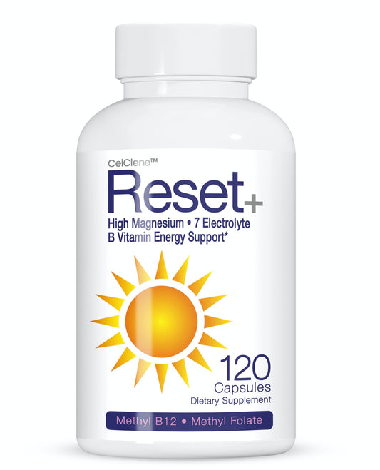 Reset+ 7 Energy Electrolytes, Methyl B12, Methyl Folate, Pink Salt, Magnesium, Super B Complex, Green Tea & Green Coffee Extracts, Biotin, Zinc, 72 Trace Minerals