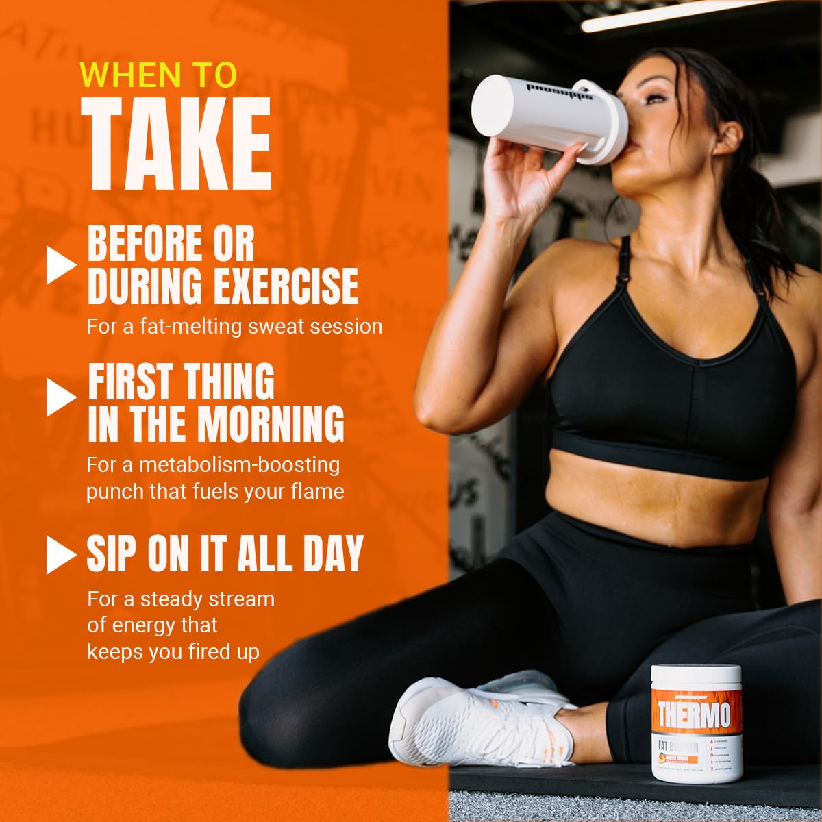 PROSUPPS Thermo Fat Burning Thermogenic Powder - Weight Management and Pre Workout - Energy, Mood, Appetite Control (Molten Mango)