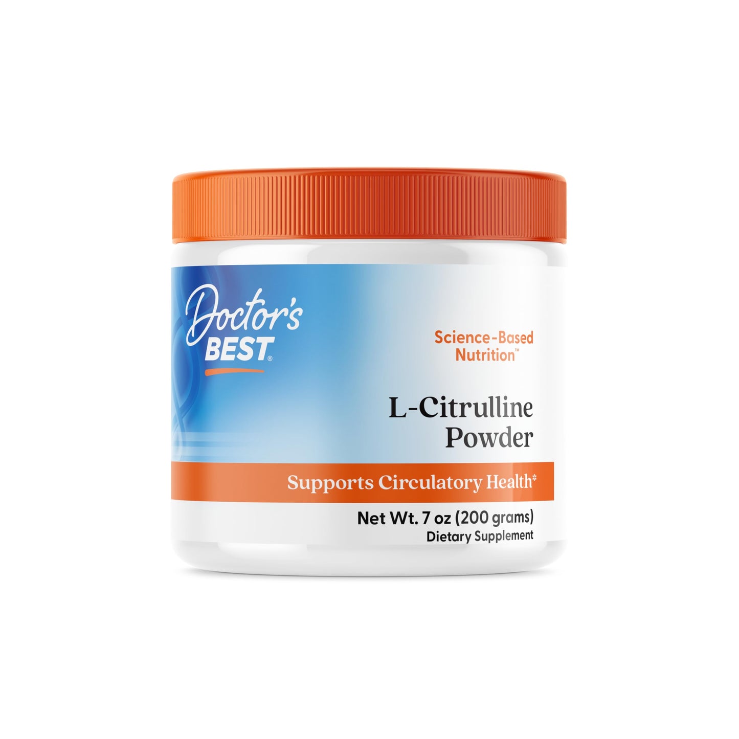 Doctors Best L-Citrulline Powder (Kyowa Quality), Supports Circulatory Health, Non-GMO, Gluten Free, Soy Free, Vegan Net Wt. 7 oz (200 Grams)