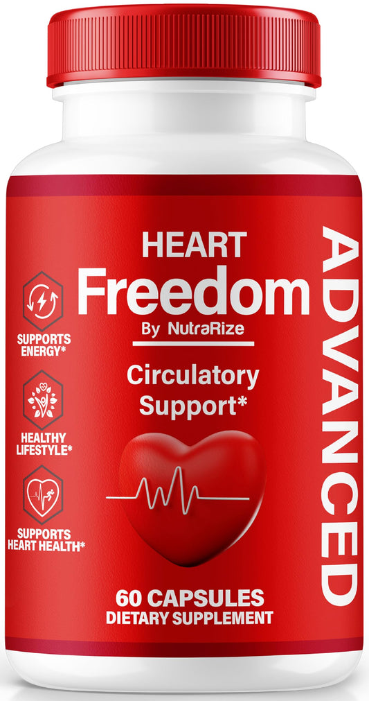 Heart Freedom Capsules, Official HeartFreedom Pills - Sustains Energy and Health, Heart Freedom for Circulation Support, All Natural Detox Glyco Optimizer, Premium Formula (60 Capsules)