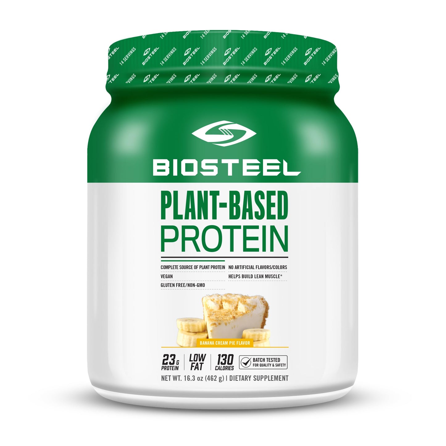 BioSteel Elite Plant-Based Recovery Vegan Protein with Brown Rice Protein, Pea Protein, and Hemp Protein, Banana Cream Pie Flavor, 14 Servings, Gluten-Free