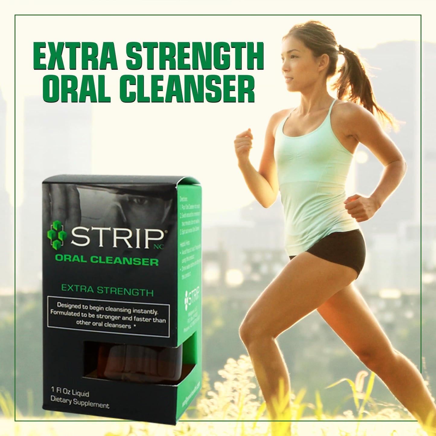Wellgenix Strip Detox Oral Cleanser Extra Strength Instant Cleansing - Potent Deep System Cleanser - Formulated to Be Strong (1 oz) (2 Pack)