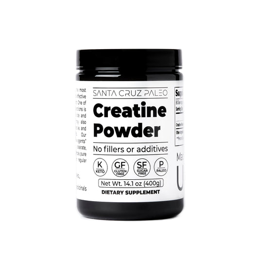 Santa Cruz Paleo Creatine Powder, Supports Muscle Growth & Energy, Gluten Free, Keto, Sugar Free, Paleo, No Fillers or Additives, Creatine Monohydrate Powder, 14.1oz, 80 Servings
