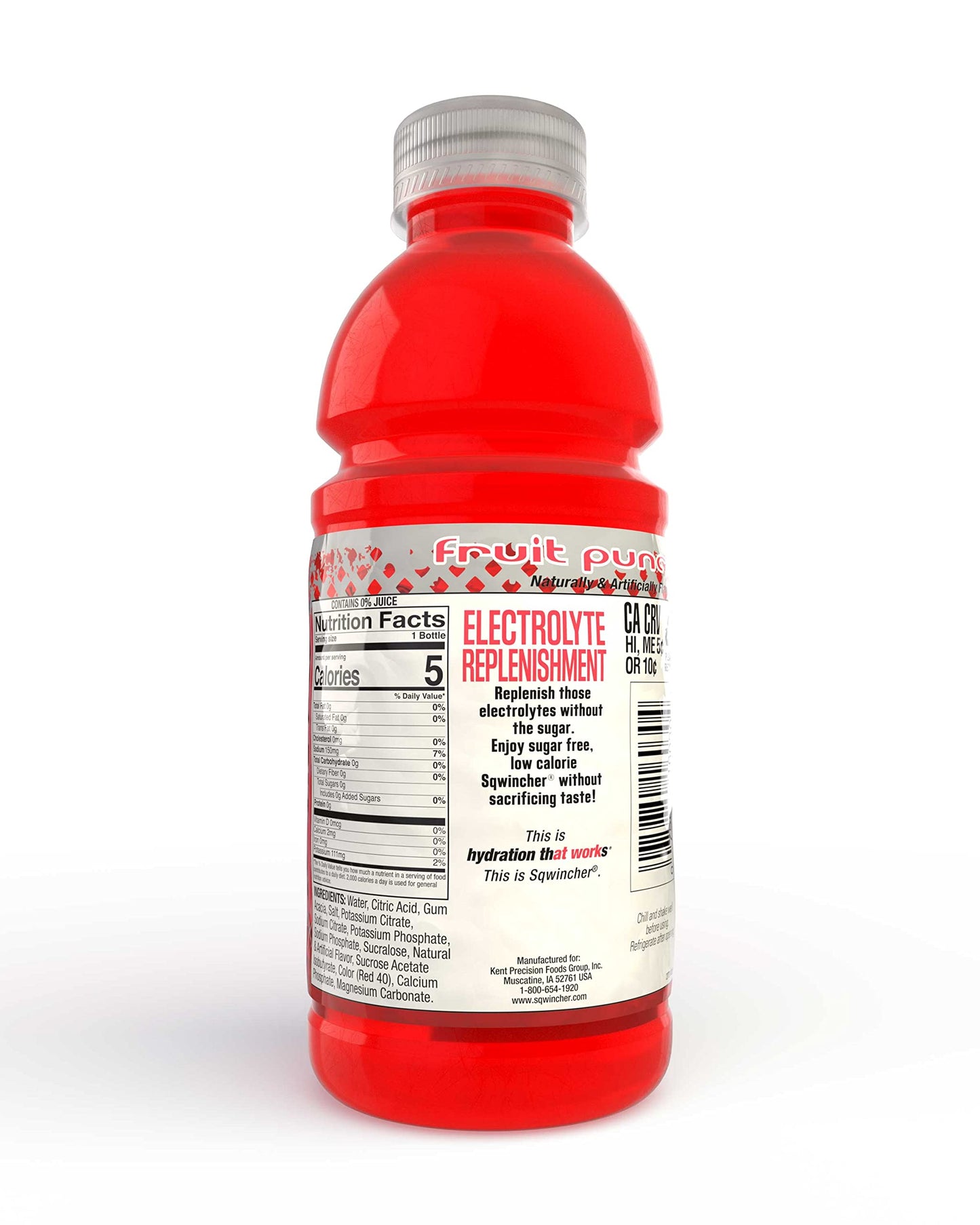 Sqwincher Zero Fruit Punch 20 fl oz Case of 24