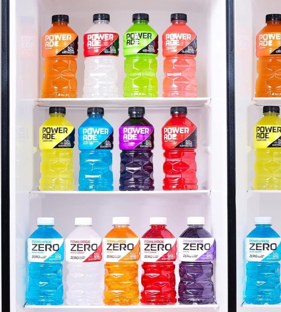 Powerade Sport Drink Bottles 28 fl oz 5 Pack Zero Grape
