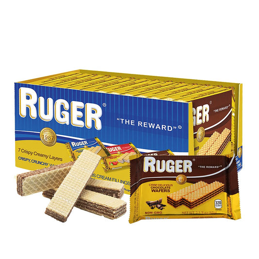 Ruger Wafers Austrian Wafers Chocolate 2125 Ounce Pack of 12