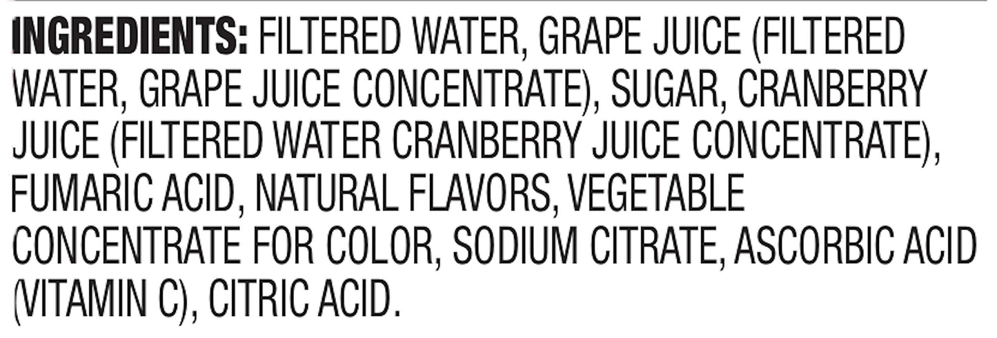 Amazon Brand  Happy Belly Grape Cranberry Juice from Concentrate Bottle 64 fl oz Pack of 1