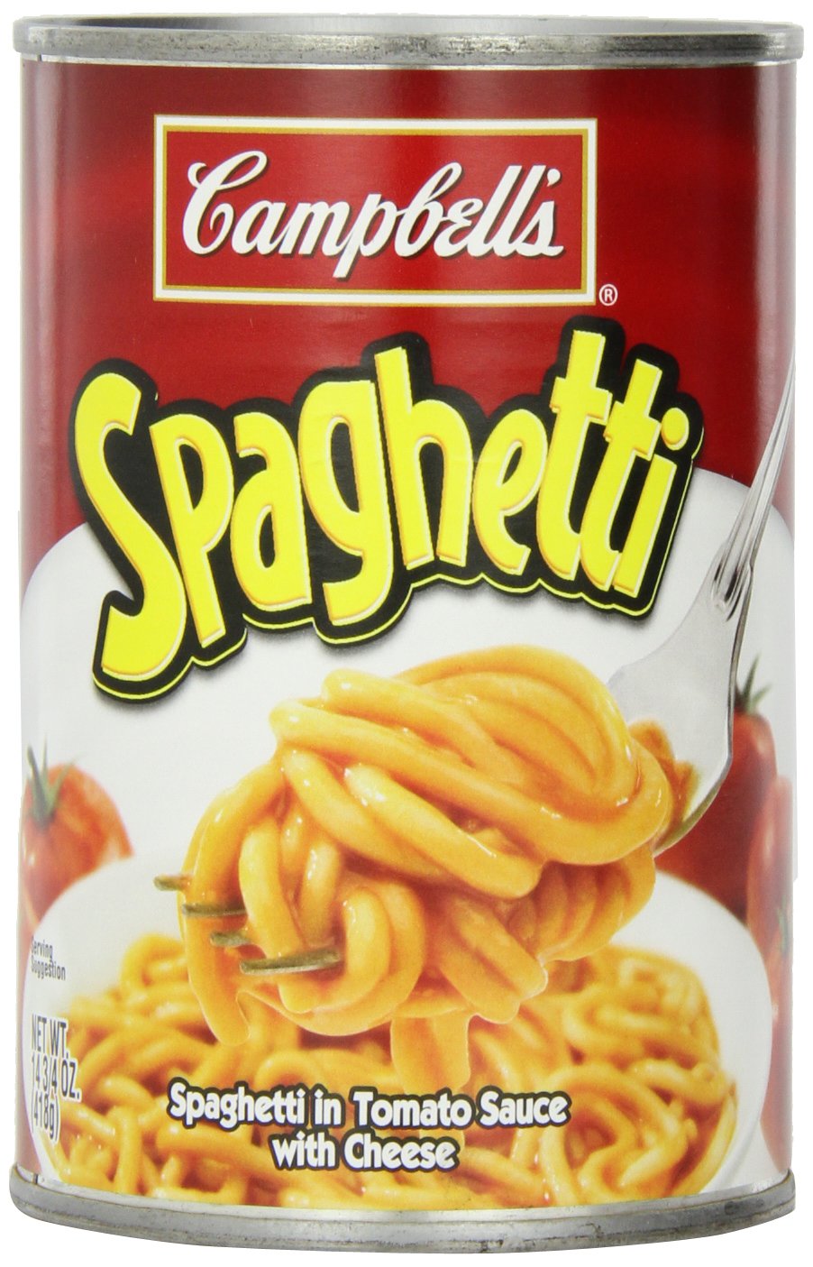 Campbells Spaghetti in Tomato Sauce with Cheese 1475 Ounce Pack of 12