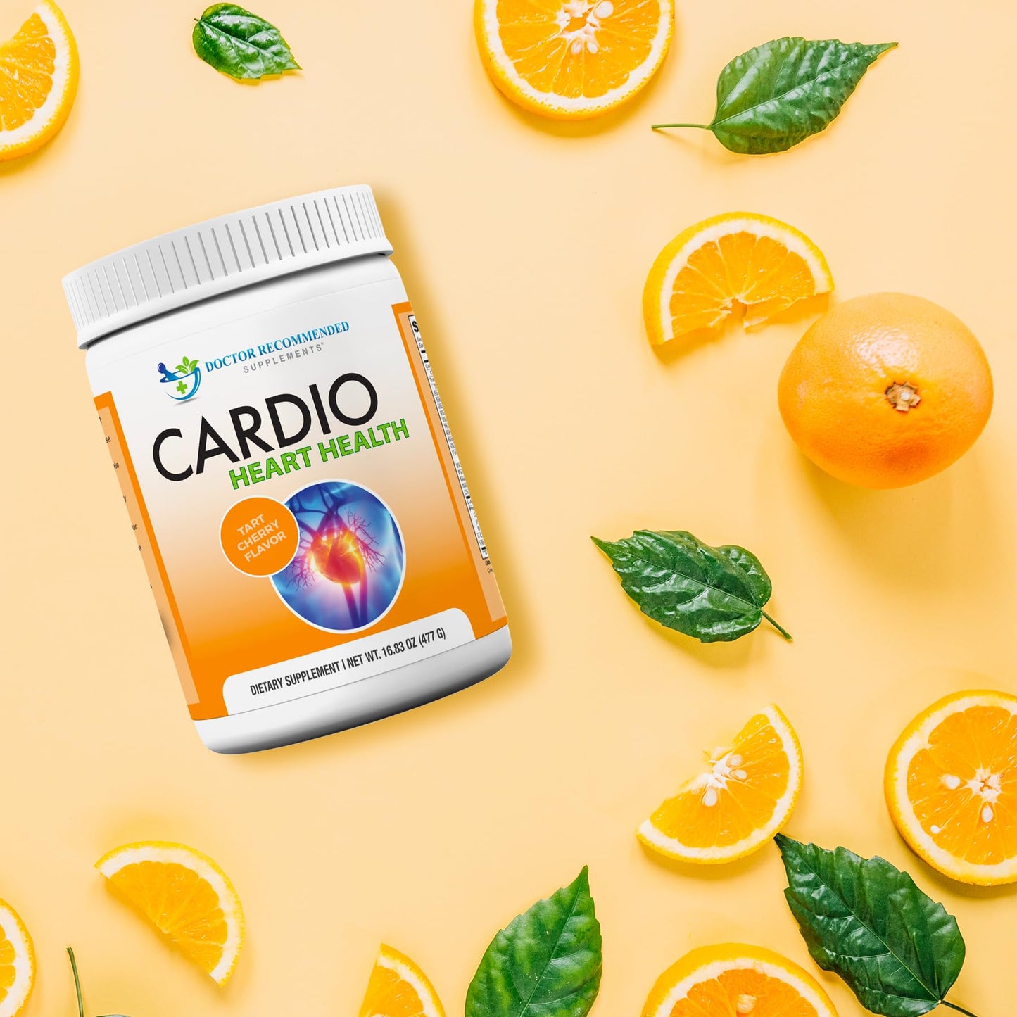 DOCTOR RECOMMENDED SUPPLEMENTS Cardio Heart Health Powder - L-Arginine Supplement 5000mg & L-Citrulline 1000mg, (Pack of 3-16.82 oz / 50.46 oz)