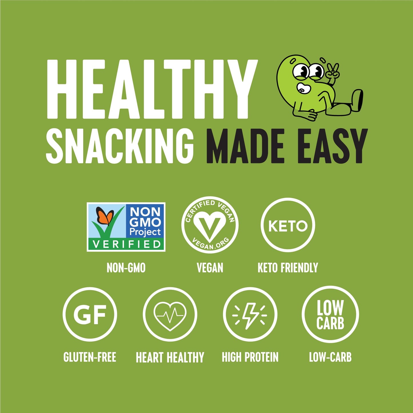 The Only Bean Edamame Dry Roasted Edamame Beans Snack Wasabi Soy Sauce Wasabi Peas Alternative Asian Japanese Snacks Healthy High Protein Snacks Low Carb Gluten Free 4oz Pack of 3