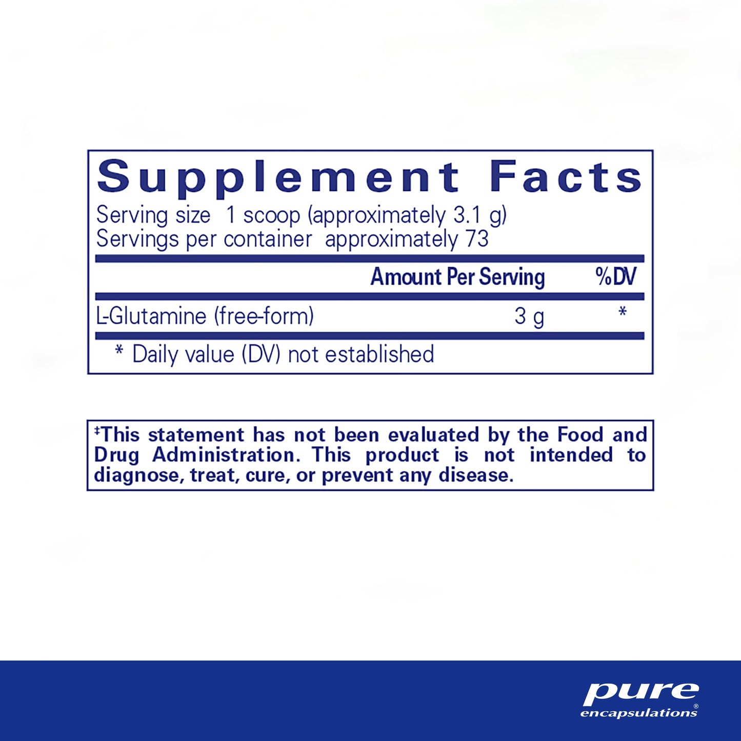 Pure Encapsulations L-Glutamine Powder - Supplement for Immune and Digestive Support, Gut Health and Lining, Metabolism, and Muscle Support* - with Pure Free-Form L-Glutamine - 8 Ounces